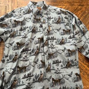 Men’s XXL Magellan button down with Labradors